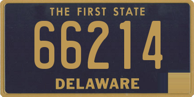 DE license plate 66214