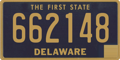 DE license plate 662148