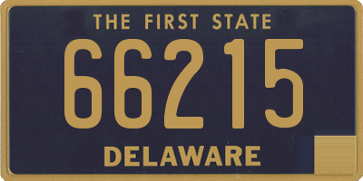 DE license plate 66215