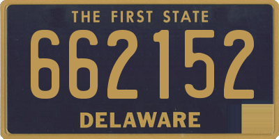 DE license plate 662152
