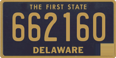 DE license plate 662160