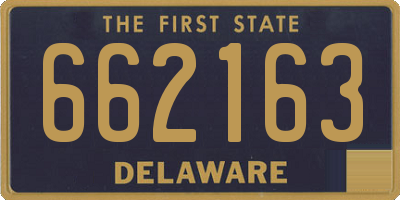 DE license plate 662163