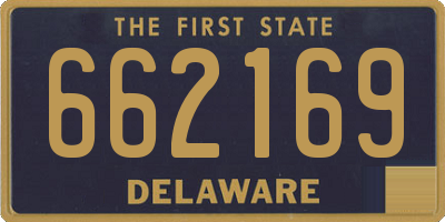 DE license plate 662169