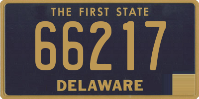DE license plate 66217