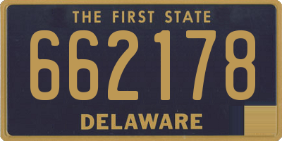 DE license plate 662178