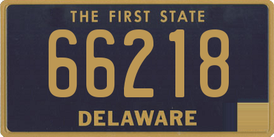 DE license plate 66218