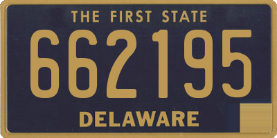 DE license plate 662195