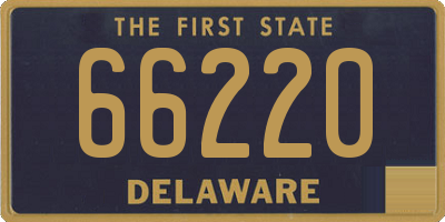 DE license plate 66220