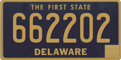 DE license plate 662202
