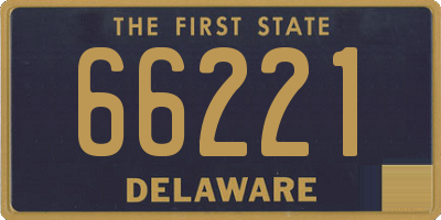 DE license plate 66221