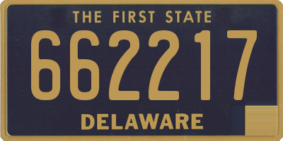 DE license plate 662217