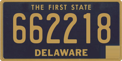 DE license plate 662218