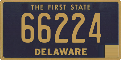 DE license plate 66224