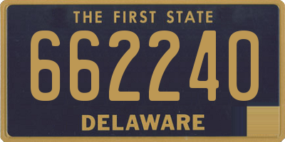 DE license plate 662240