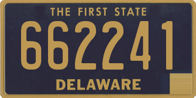 DE license plate 662241