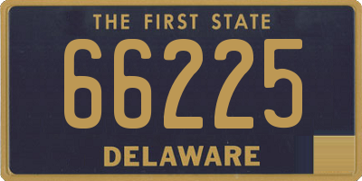 DE license plate 66225