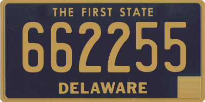 DE license plate 662255
