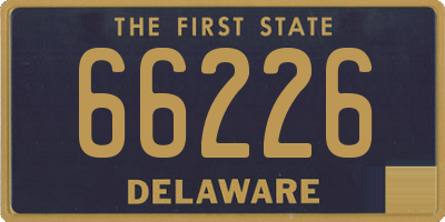 DE license plate 66226