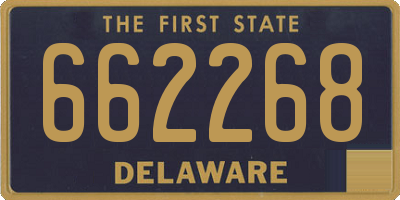 DE license plate 662268