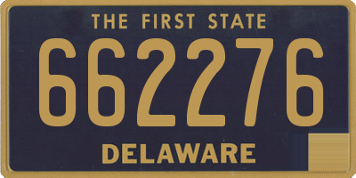 DE license plate 662276