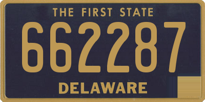 DE license plate 662287