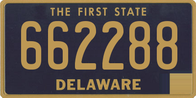 DE license plate 662288