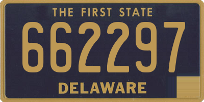 DE license plate 662297