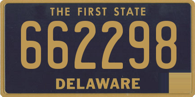 DE license plate 662298