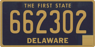 DE license plate 662302