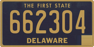 DE license plate 662304