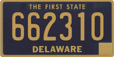 DE license plate 662310