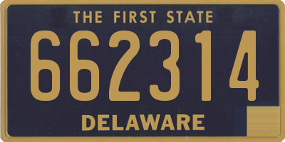 DE license plate 662314