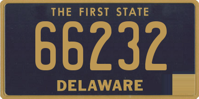 DE license plate 66232