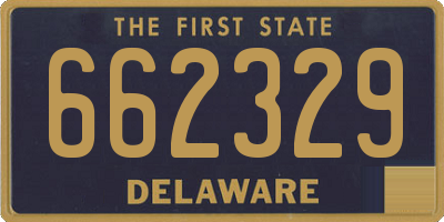 DE license plate 662329
