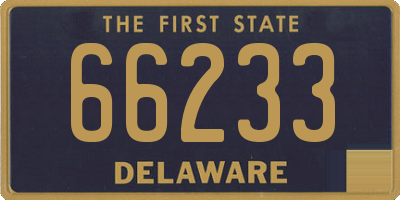 DE license plate 66233