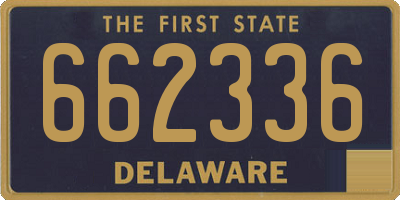 DE license plate 662336