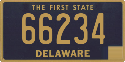 DE license plate 66234