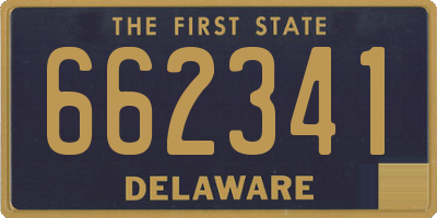 DE license plate 662341
