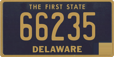DE license plate 66235