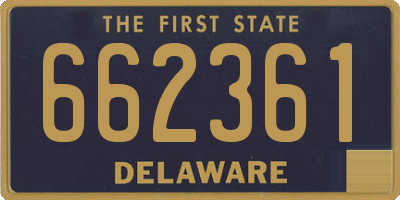 DE license plate 662361