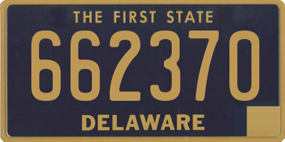 DE license plate 662370