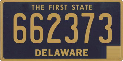 DE license plate 662373