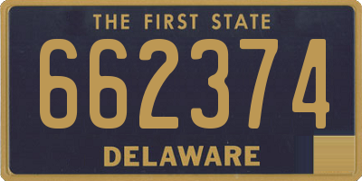 DE license plate 662374