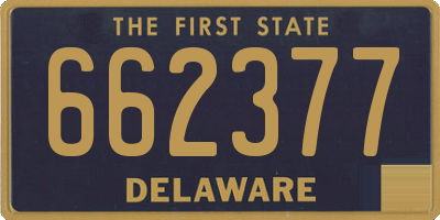 DE license plate 662377