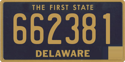 DE license plate 662381