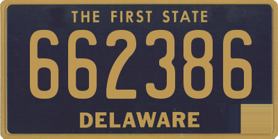 DE license plate 662386