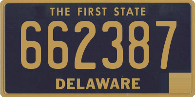 DE license plate 662387