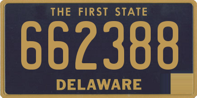 DE license plate 662388