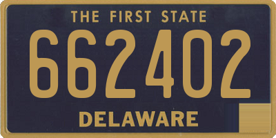 DE license plate 662402