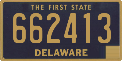 DE license plate 662413